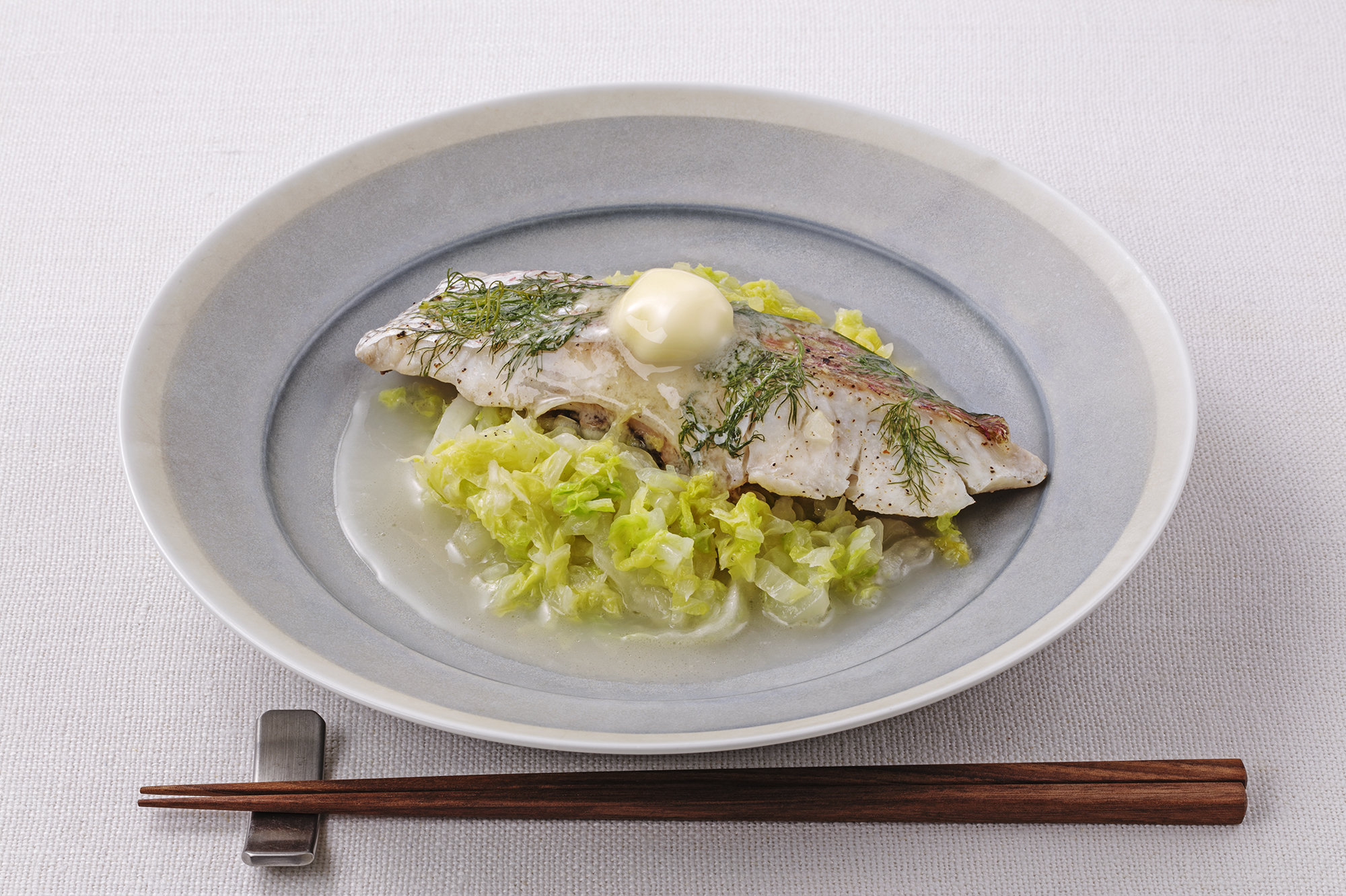 小岩井乳業株式会社｜しあわせレシピ｜ふんわり白身魚と白菜の
